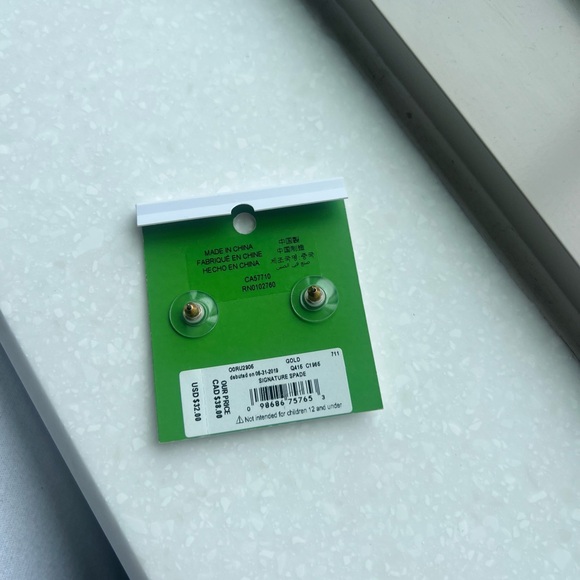 Kate Spade Mini Spade Earrings - Picture 3 of 3
